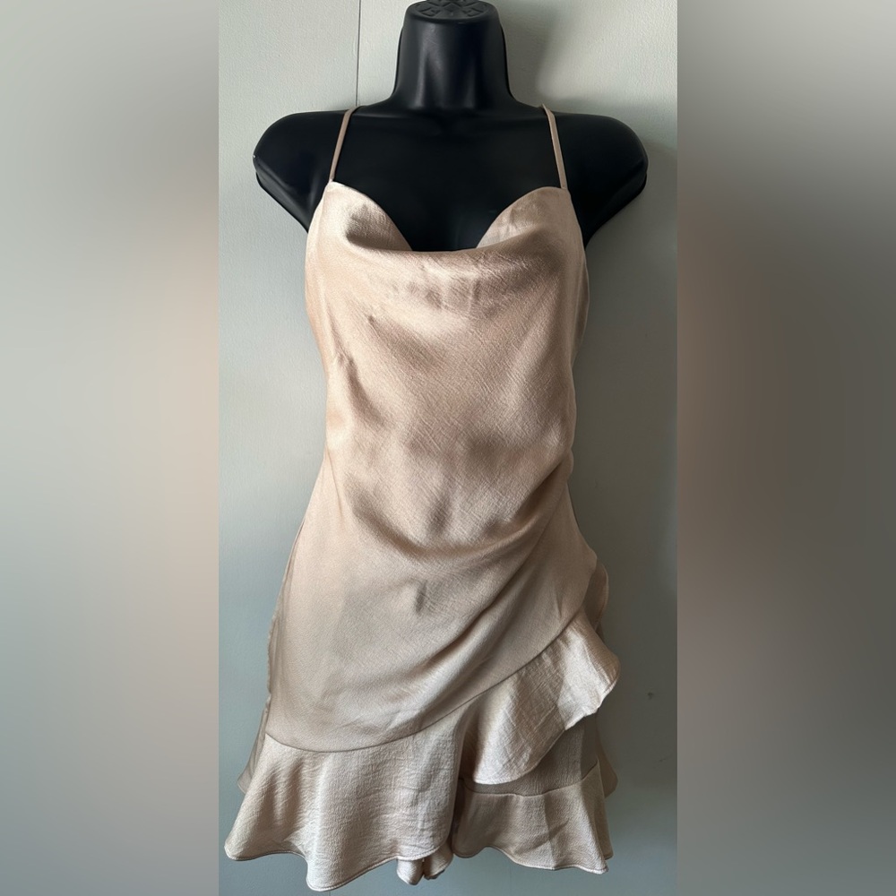 Cotton Candy LA Cassidy satin wrap skort dress size medium